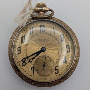 Vintage Cyrus J.B. Bissonnette Pocket Watch 17 Jewels